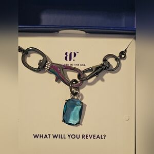 Bomb Party Sirens LC Paraiba Tourmaline Drowned Heart's Desire Necklace NK78377